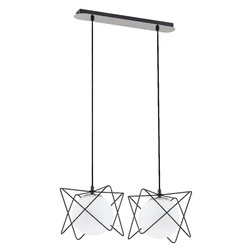 Lampa wisząca ALFA SAGITO TRACK CZARNO-BIAŁA 2xE14 20cm | 62200