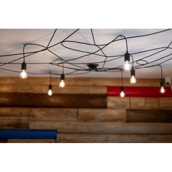 Lampa wisząca EDISON 7 SL.0372 czarna 7xE27