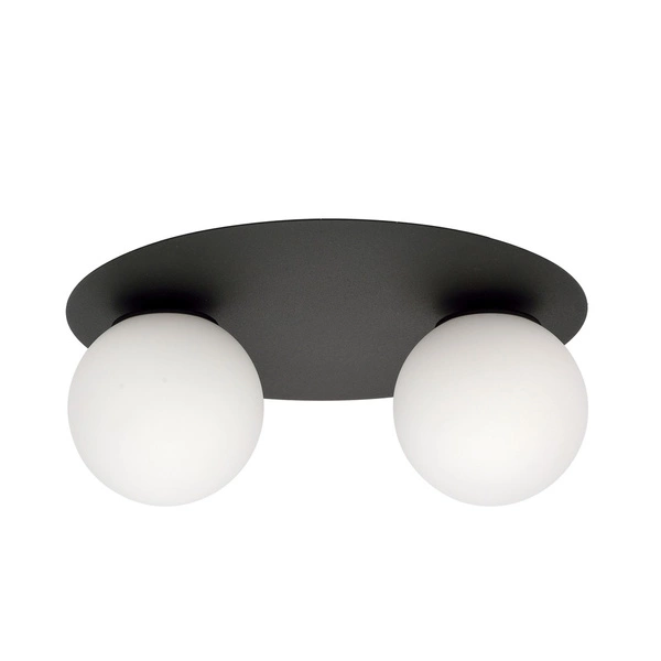 Lampa sufitowa Emibig SOLAR 2 Czarny/OPAL 1127/2