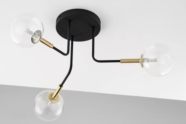 Nowoczesna Lampa sufitowa BURANO wys. 31cm 3xG9 14W IP20 | Złoty