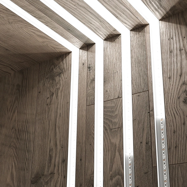 Profil LED P4-3 100cm szer. 13mm | do osłonek C1/C11 | biały