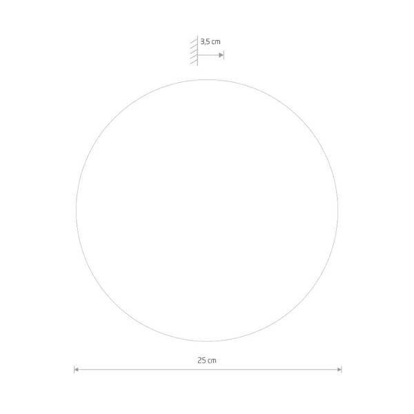 Kinkiet RING LED M 25cm 10W barwa ciepła 3000K | złoty 10281