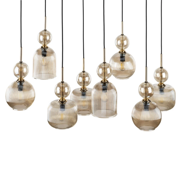 SOPHIA COGNAC LAMPA WISZĄCA 8XE14