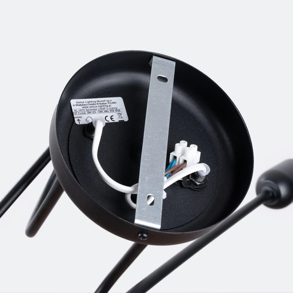 Żyrandol LOOP 2 czarny