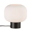 Lampa stołowa MILFORD E27 40W Szkło | Czarny