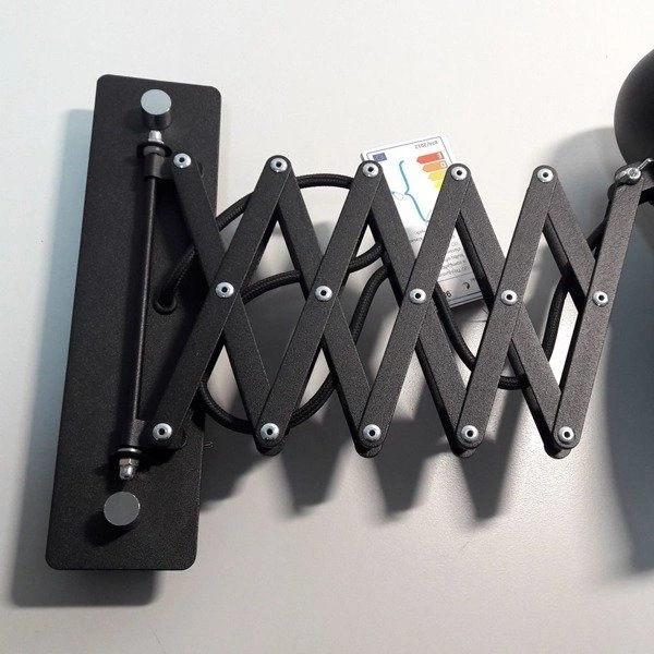 Kinkiet na wysięgniku HARMONY czarny z włącznikiem 9890