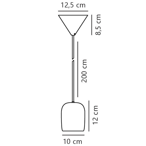 Lampa wisząca NOTTI E27 25W Metal | Zielony