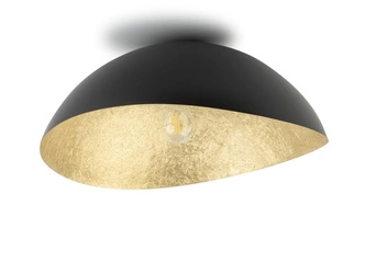 Lampa Sigma Solaris M plafon czarny/złoty 40598
