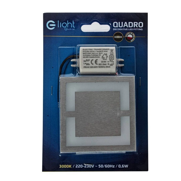 Oprawa schodowa 0,6W QUADRO ciepła 3000K