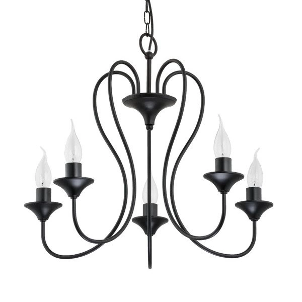 Żyrandol klasyczny świecznikowy UNITY śr. 51cm czarny