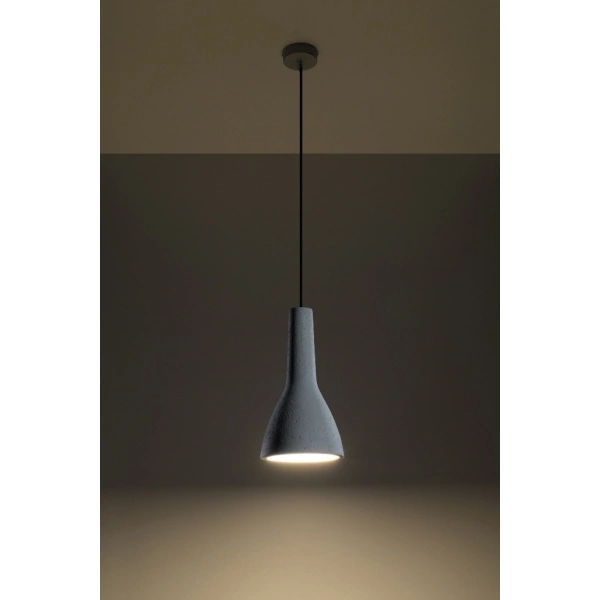 Betonowa lampa wisząca EMPOLI SL.0280 1xE27 szara