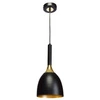 Nowoczesna lampa wisząca CLARK BLACK/GOLD 1xE27 MLP6221