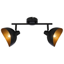 Lampa sufitowa Spot Layton Brilliant 2x25W E14 Czarny Metal