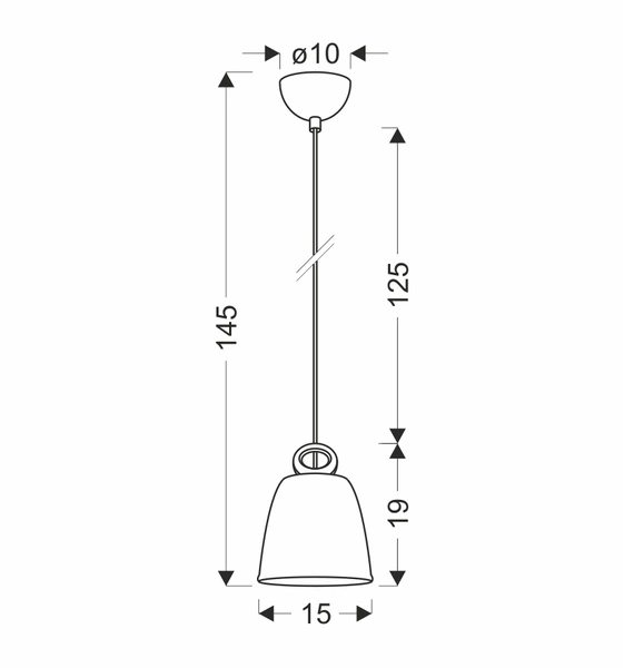 LAMPA WISZĄCA SEWILLA S 1 NIEBIESKI