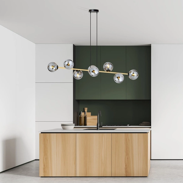 Lampa wisząca Emibig GRAVITY 8 BL GRAFIT 1237/8