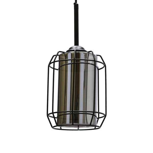 Lampa wisząca JONERA, 31-08428, czarny/dymiony, 1x40W E27