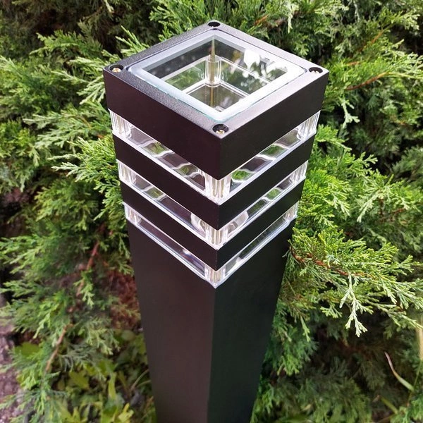 Słupek zewnętrzny ogrodowy OIR czarny 65cm 9158