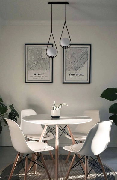 Lampa wisząca K-4771 z serii NEVE BLACK