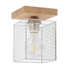 Lampa sufitowa Norman Wood 1xE27 Max.25W Dąb olejowany/Chromowany metal 8175174