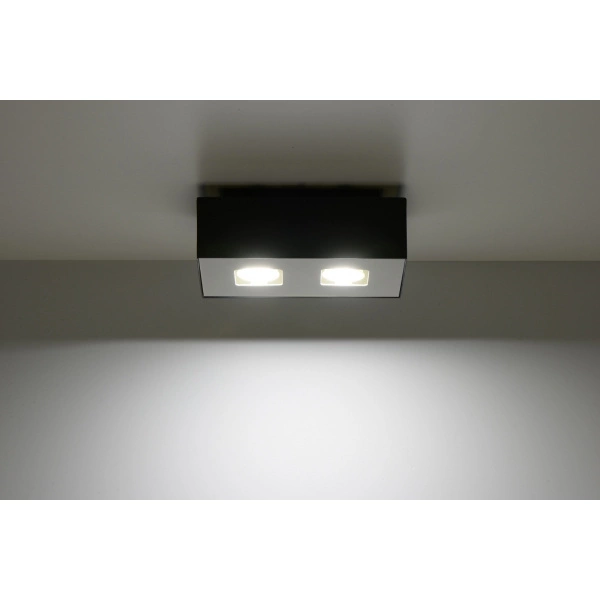 Nowoczesny plafon MONO 2 SL.0071 Czarny 2xGU10