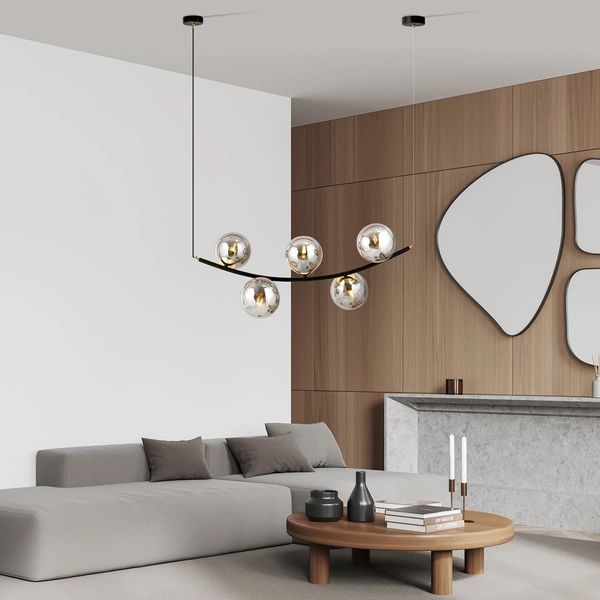 Lampa wisząca Emibig RITZ 5 BL GRAFIT 1297/5