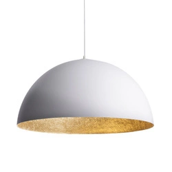 Lampa wisząca SFERA biało - złota 70cm