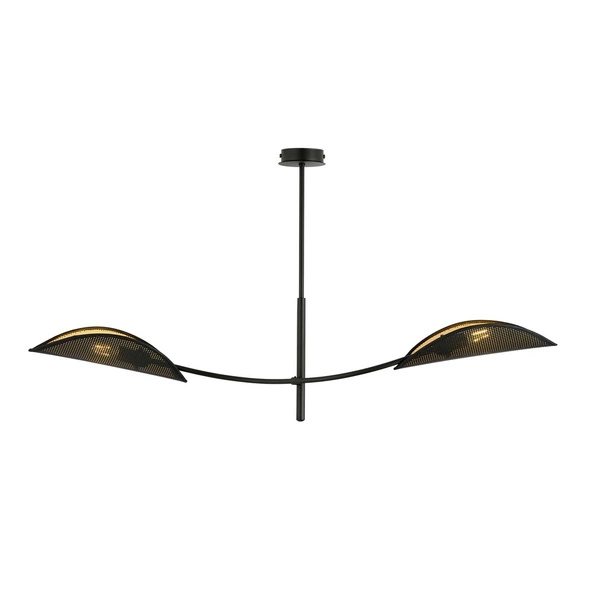 Lampa sufitowa Emibig LOTUS 2 Czarny/GOLD 1106/2