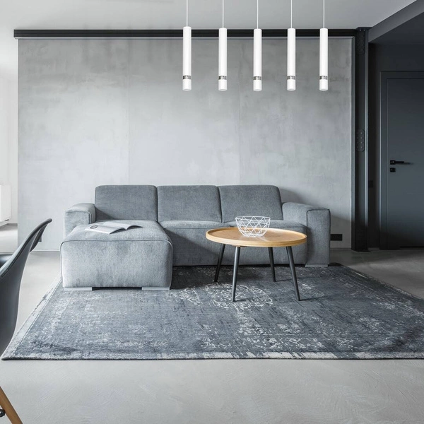 Lampa wisząca nowoczesna zwis JOKER V biały szer. 90cm