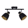 Lampa sufitowa ALEKSANDRIA, 92-13743, czarny/złoty, 2x40W E14