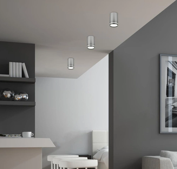 Lampa sufitowa TUBA 2277158, srebrna, 1x15W GU10