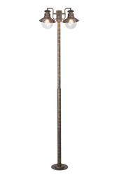 Lampa stojąca ogrodowa Artu Brilliant 2 2x60W E27 Metal/Szkło Czarno Złota