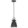 Lampa wisząca Lavare śr. 16cm E27 | czarny/biały