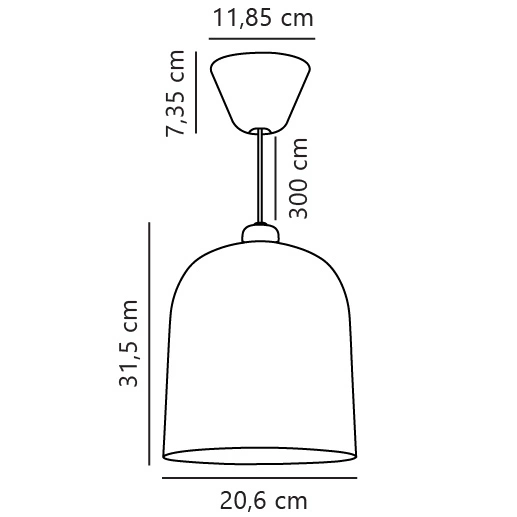 Lampa wisząca ANGLE E27 Metal | Czarny