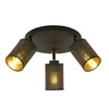 Lampa sufitowa Emibig BRONX 3 PREMIUM Czarny 1152/3PREM