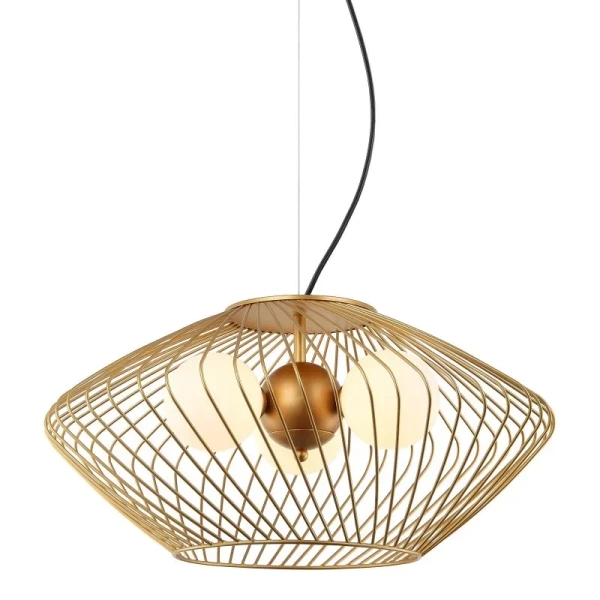 Lampa wisząca ZENO śr. 52cm 3xG9 | złoty
