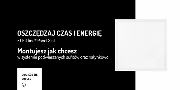 Panel Slim LED 2in1 30W 4000K 3600lm kwadrat 60cm | biały