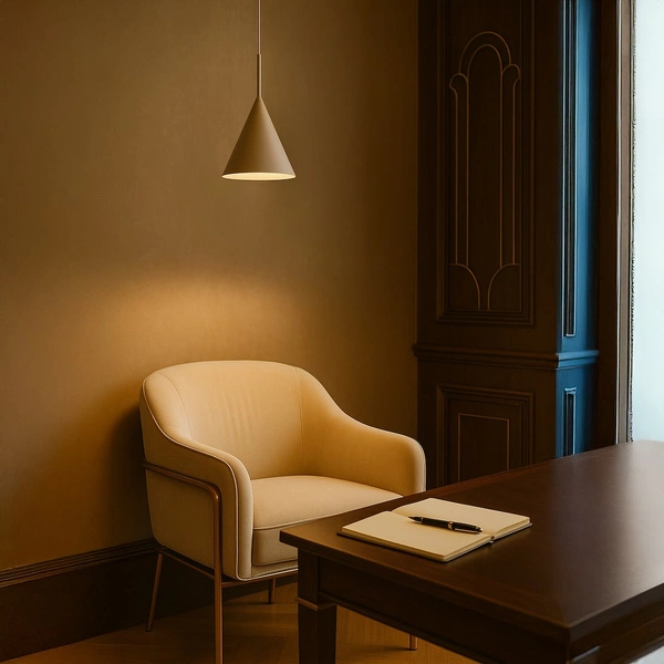 Lampa wisząca CAPITAL TAUPE Ø17cm 1xGX53