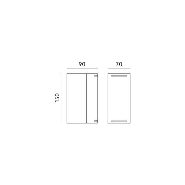 Lampa ogrodowa QUAZAR 9 CZARNA