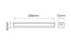 Liniowa lampa hermetyczna TRI-PROOF 20W 4000K Led Line 60cm