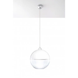 Nowoczesna lampa wisząca GINO SL.0269 chrom/biały 1xE27