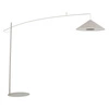 Lampa podłogowa POISE silk gray A E27 wys.240cm dług.260cm przewód 270cm włącznik | 11686