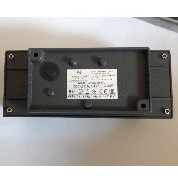 Kinkiet zewnętrzny BRICK I E27 3408 3408