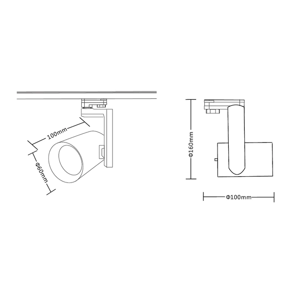 Reflektor Timor 10W 2700/4000K Czarny 3 Obwodowy