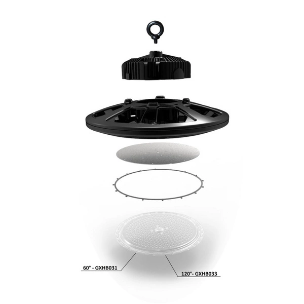 Oprawa techniczna 150W HIGH BAY GOLY DALI 4000K IK08 IP65 | czarny