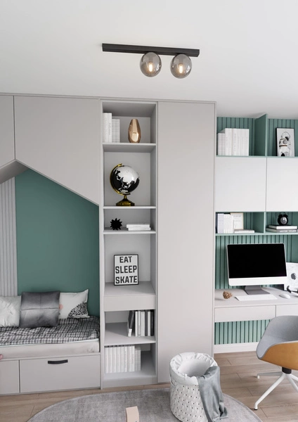 Lampa sufitowa Emibig FIT 2 Czarny/GRAFIT 1122/2