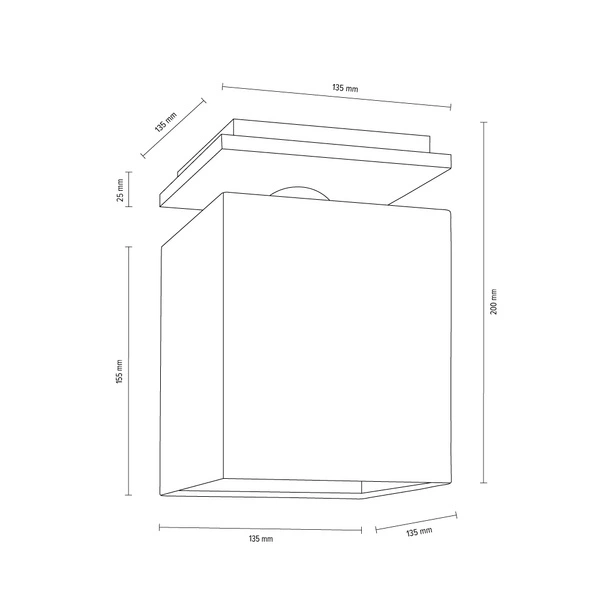 SPOTLIGHT lampa sufitowa RIVOLI Metal Chrom Abażur Biały, 8582128 8582128_SL