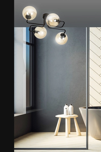 Lampa sufitowa Emibig BRENDI 4 BL MIODOWY 833/4