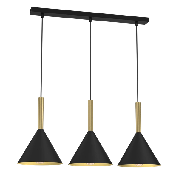 Lampa wisząca PERU BLACK 3xE27