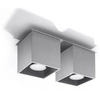 Plafon Sollux QUAD 2 Lampa sufitowa z Aluminium szary, SL.0064