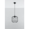 Industrialna lampa wisząca CELTA  SL.0296 Czarna 1xE27
